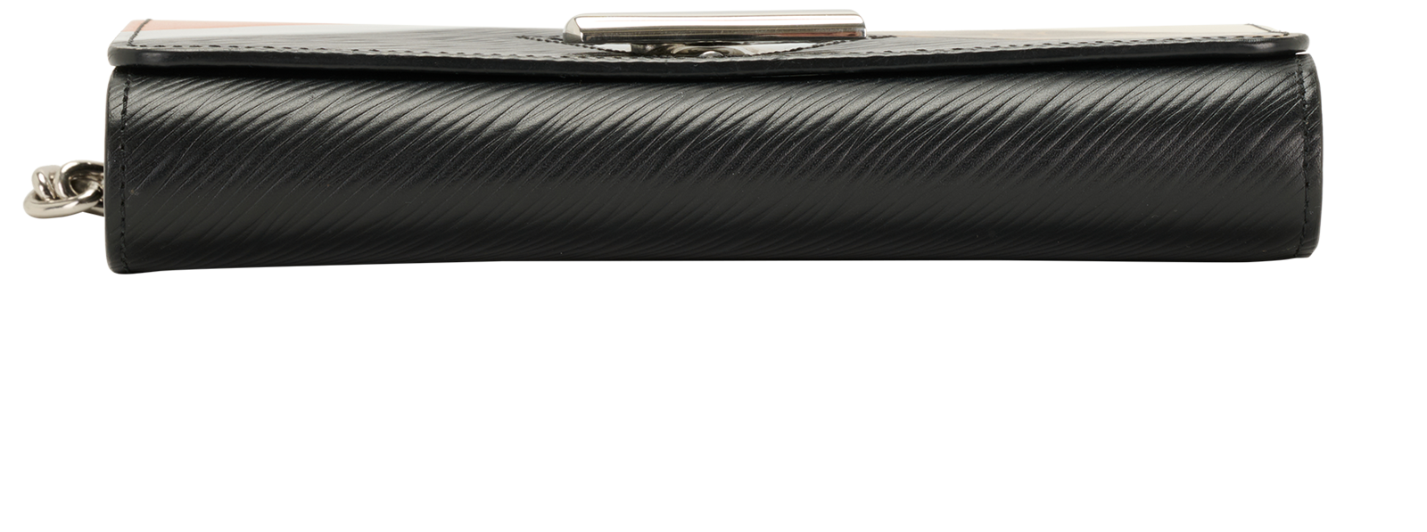 Twist Wallet On Chain, &pound;1,100, Handbags, Black/Brown, Canvas/Leather, Top view